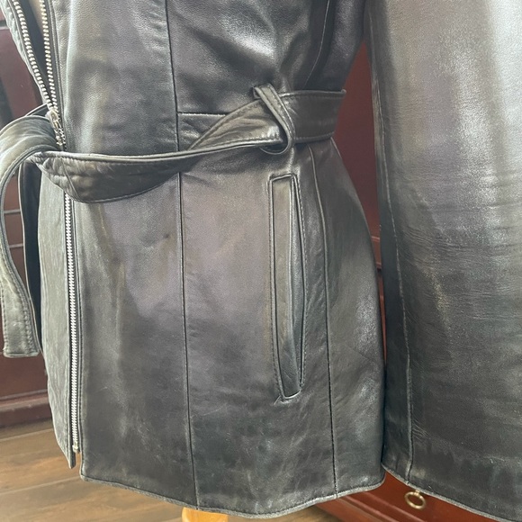 Vintage 90s Y2K BEBE leather jacket - Picture 5 of 7